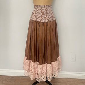 Silk Lace Gypsy Circle Skirt